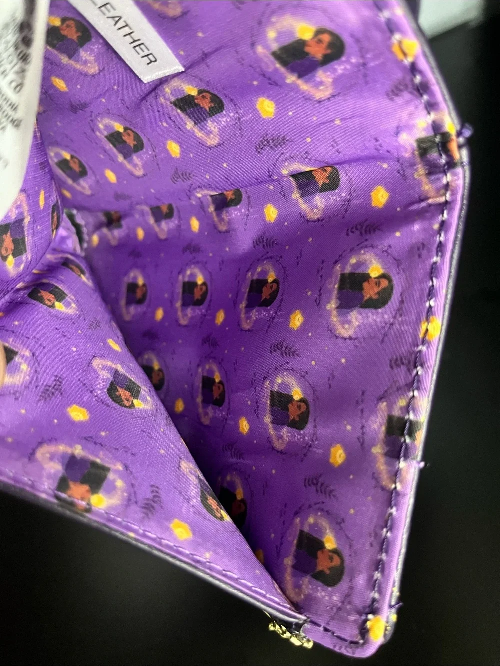 Loungefly Purple Wallet with Gold Starburst Accents